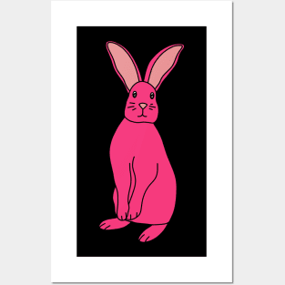 Pink Bunny Posters and Art